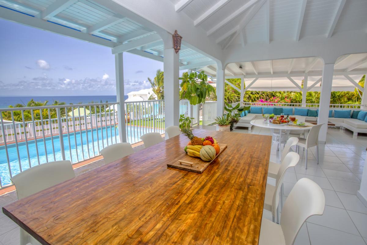 9.Location villa piscine vue mer St François Guadeloupe_Terrasse